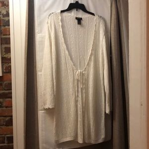 White Long Lane Bryant Sweater